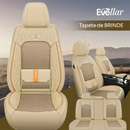 + Kit Capa Banco de Carro Completo em Couro Legítimo Italian + BRINDE: Kit Tapete Completo
