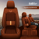 + Kit Capa Banco de Carro Completo em Couro Legítimo Italian + BRINDE: Kit Tapete Completo